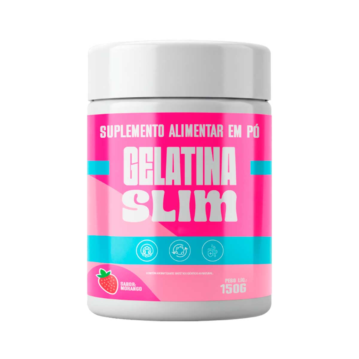 Gelatina Slim 150g Original - Loja Oficial Sabor Morango
